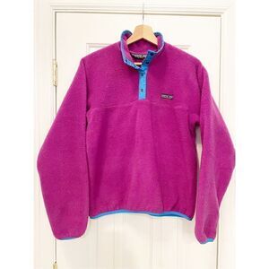 VTG Patagonia Made in USA Synchilla Fleece pullover Sweatshirt Purple